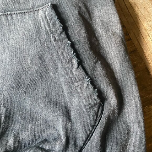 Moojimooji Oversized Kangaroo Pocket Crew Aged Black (Small) - Picture 7 of 12